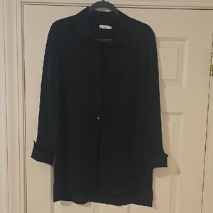 Vince Black Silk Tunic Size Medium